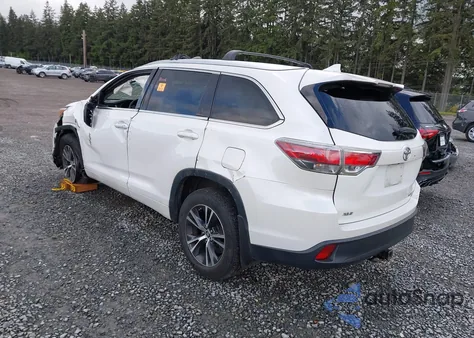 2016 Toyota Highlander Xle V6 from USA, damaged, VIN 5TDJKRFH8GS229615